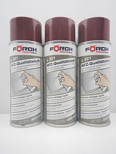 FORCH DB Ochsenblut ROT Mercedes Lack LACKSPRAY Spray SPRAYDOSE 400ML (3)