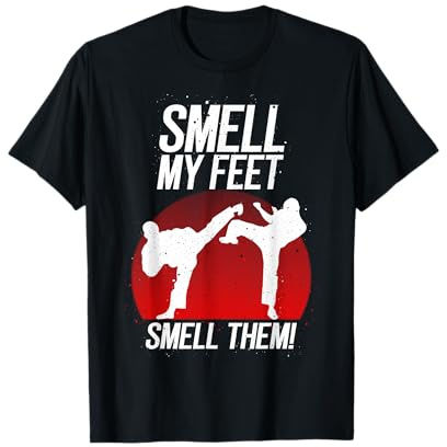 Cool Karate Gift for Boys Girls Funny Smell My Feet Karate T-Shirt