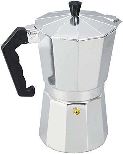 RARA® Stovetop Coffee Maker Pot 9 Cup, 12 Cup Aluminium Percolator Espresso Maker Traditional Coffee Maker Pot for Outdoor Home Office (9 Cup)