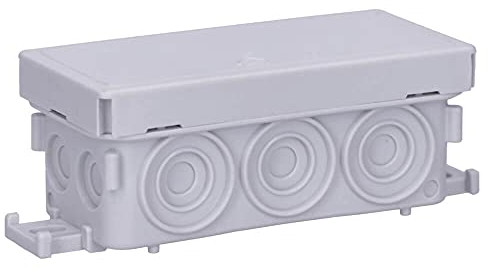 30 Stück Voxura Feuchtraum Aufputz-Verbindungsdose Abzweigdose Verteilerdose 89x42x37mm IP55 Abzweigkasten AP grau