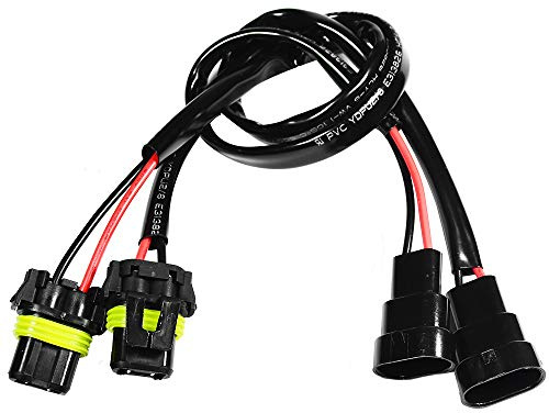 HUIQIAODS H11 H8 880 Keramik Kabelbaum Weiblicher Adapter Buchsenstecker | für Nebelscheinwerfer Scheinwerfer