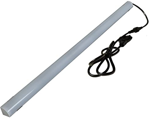 LED ATOMANT Lampara Aplique LED 7w. Kit en Angulo (90 Grados) Para Montaje en Bajo Cocinas, Alacenas, Armarios, Pasillos, etc. Color Blanco Frio (6500K). 680 Lumenes. Tira LED Rigida.