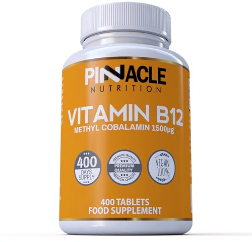 Vitamin B12 1500mcg - Methylcobalamin - 400 Tablets - 13 Month Supply