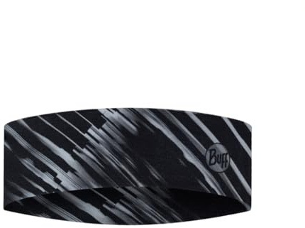 BUFF | Stirnbänder CoolNet UV® Slim Komfortabel, UPF50 Schutz, Sport, Stretch, Recyceltes Material, Qualität, Eng anliegend, Temperaturregulierend Männlich Weiblich Einheitsgröße Grau