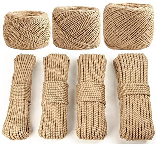 Kratzbaumhäuser Sisalseil Katzenbaum Kratzbaum Spielzeug Katze Klettergerüst Ersatzseil Tischbeine Bindeseil für Katze Schärfen der Kralle (Größe: 50 Meter, Farbe: 8 mm) (10 mm 20 Meter) Warm as Ever