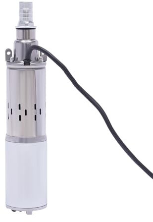 Solar Tiefbrunnenpumpe 12V Edelstahl Tauchpumpe Brunnenpumpe, Max Durchfluss 1,2m³/h, Solar Wasserpumpe für Haus, Bauernhof, Bewässerung