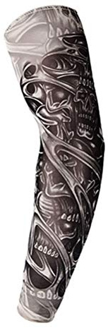POENVFPO Realistische, Dehnbare Armmanschette, Fake Tattoo, für Sport, Party, Bühnenauftritte (TS-155)