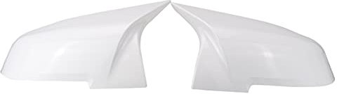 PEXORT 2 Stück M Style Auto-Rückspiegel-Abdeckkappen Seitentür-Spiegelkappen-Abdeckungen, for BMW, F21 F22 F30 F32 F33 F34 F35 F36 E84 2012-2019 Seitenspiegelabdeckungen(White)