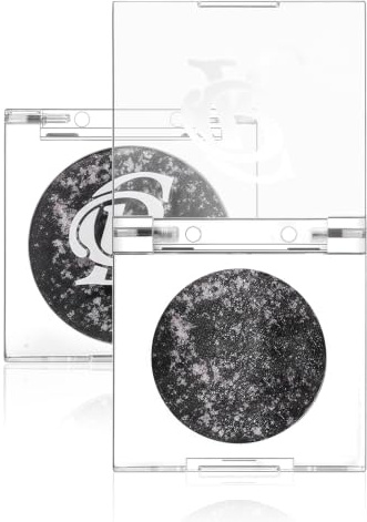 Prreal Black Eyeshadow Palette, Single Glitter Eye shadow Palette,03 | Highly Pigmented Eyeshadow Pearl,Shimmering Eye Shadows Palette,Waterproof Eyeshadow Powder Highlighter Eye Makeup,Black