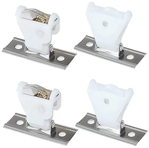 CAKEEYUM 4Pcs Roman Shade Kit, Plastic Roman Shade Cord Lock and Cord Pulley Set, Smooth, Prevents Fraying Ideal for Blinds Woven Wood Shades
