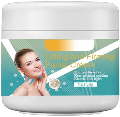 Crema Cuidado Facial Forma de V,Crema Reafirmante V-Face,Reafirmación y Blanqueamiento de la Piel,Crema de Estiramiento en Forma de V Remodelar,Mejora los Músculos Maseteros 50G