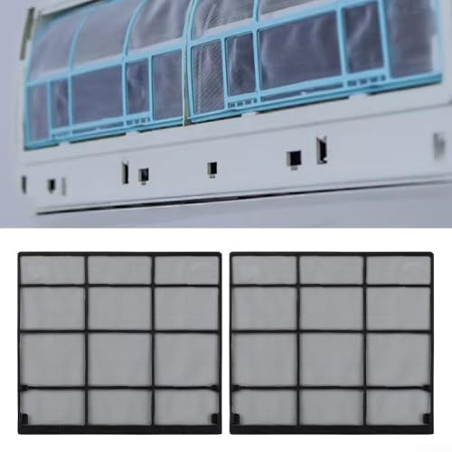 2 filtros de aire para aire acondicionado, accesorios para filtros de aire acondicionado, rejilla protectora para unidades interiores, montaje en pared, filtro de repuesto para aire acondicionado (32