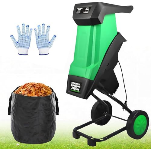 Electric Leaf Mulcher Shredder, Bladeless Portable Garden Tool for Efficient Composting and Leaf Reduction