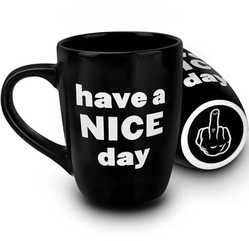 Funny Secret Santa Gifts for Men Him,330ml Coffee Cup, Christmas Mens Gifts