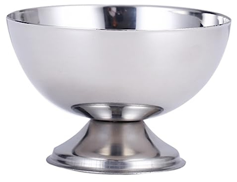 KOCKSHION 1Pièce Bol Acier Inoxydable Coupe Polyvalente pour et Desserts Tasse pour Fruits et Salades Matériau et Design