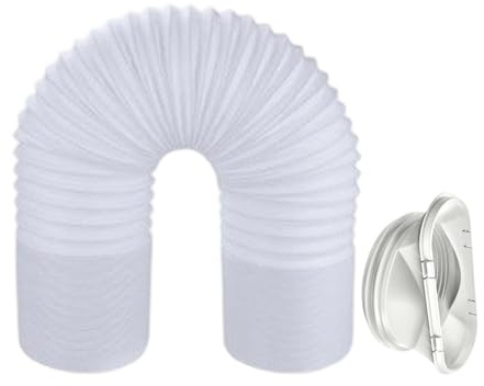 Air Conditioner Hose, Portable Air Conditioner Hose, Stretchable Counterclockwise Threaded AcConditioning Components, Anti Clockwise Thread AC Parts for Range Hoods