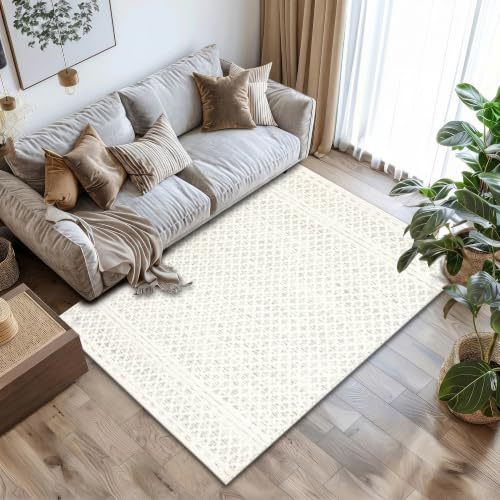 MY-RUG Teppich [160 x 230cm] Teppich Wohnzimmer | handgewebt aus Schurwolle