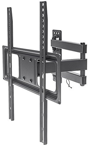 Manhattan 461320 Universal Basic - Soporte de Pared para televisores Planos y Pantallas curvadas de 32 a 55, hasta 35 kg, Color Negro