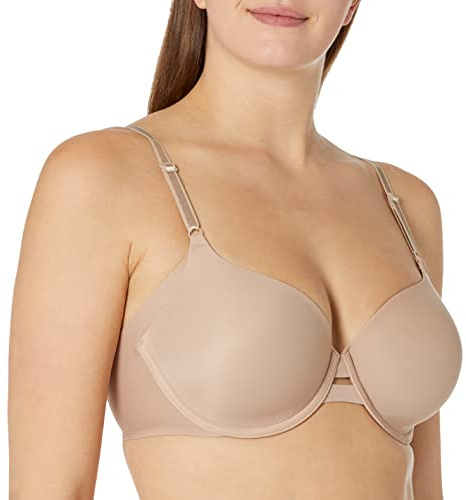 Warner's Women's Plus-Size Simply Perfect Underarm Smoothing Underwire Bra Bra, Toasted Almond with Vanilla, 36DD