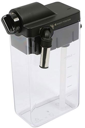 Spares2go Milchkännchen DLSC013 Typ für Delonghi Kaffeemaschine, Weiß, Milchkanne für Kaffeemaschine