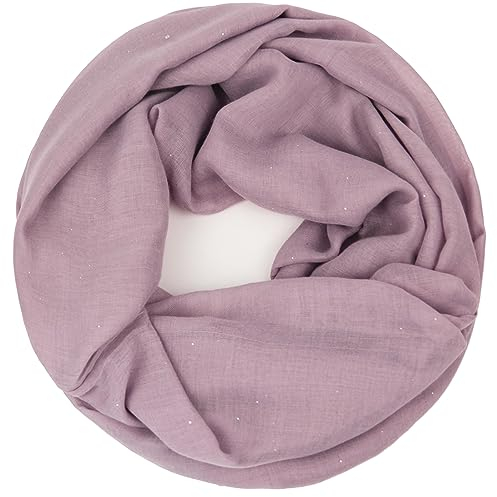 Gloop Damen Loop Schal Schlauchschal, Tuch, leichter Langschal Schlauchschal 01122-01123-P, 01123a6 Pink, Einheitsgröße