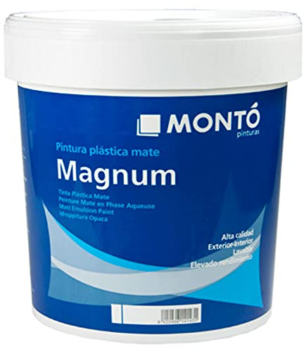 MONTÓ Pintura Aislante Térmica con propiedades Fonoabsorbentes y de Anticondensación. Pintura al Agua Magnum Termoaislante Anticondensación color Blanco (Blanco 103 4L)