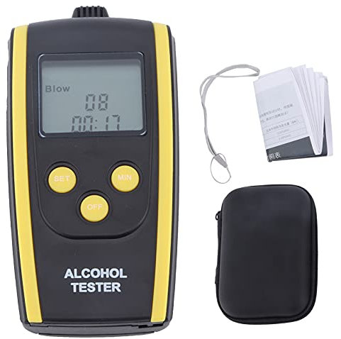 Alkoholtester, Professioneller Alkoholtester, Wiederaufladbares Tragbares Digitales LCD-Display Alkoholtester für Alkoholtester Berührungsloser, Professioneller Atemalkoholtester für Sicheres Fahren I