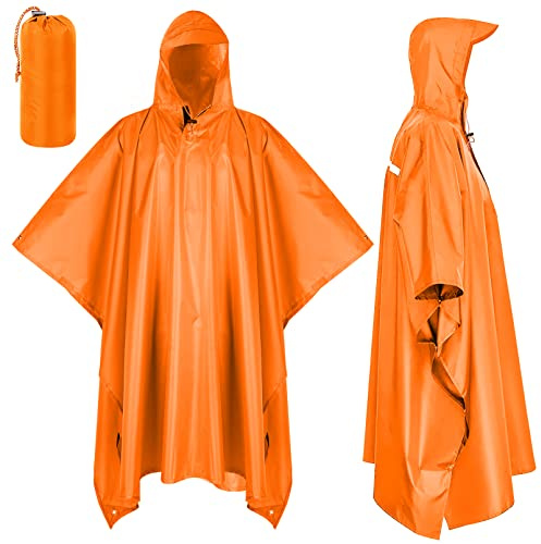 LAMA Poncho antipioggia multifunzionale, impermeabile, impermeabile, impermeabile, impermeabile, impermeabile, impermeabile, come coperta da picnic, tenda da sole per uomo, donna, bicicletta, moto,