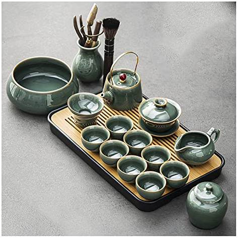 ZHANGZONG teteras para te Tetera Juego de te Juego de te japones Tetera de Porcelana de Estilo japonés, Tetera de cerámica con 6 Tazas de té, Tetera, Tazas de té, Juegos de té de cerámica