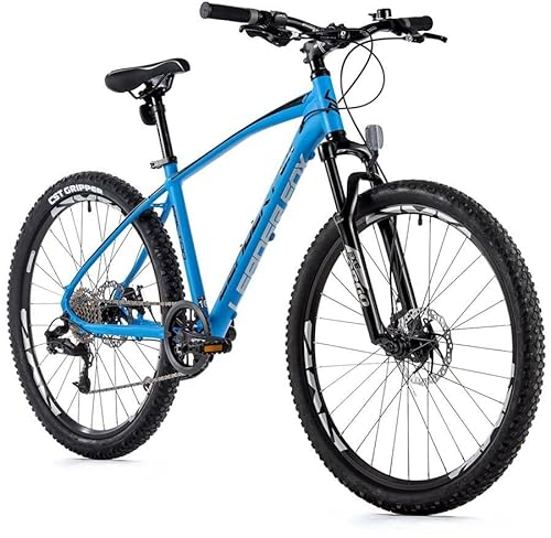 26 Zoll Alu Mountainbike Leader Fox Factor 8 Gang Scheibenbremsen Rh 36 cm blau matt