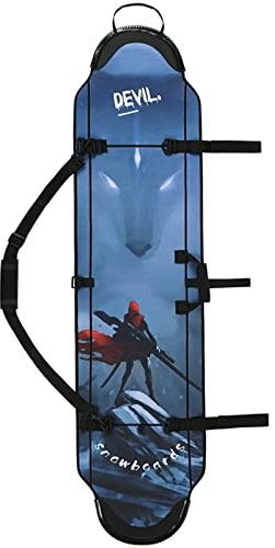 WEALTHY73 Snowboardtasche Schulterschutzhülle Aufbewahrungstasche Dicke Verschleißfeste Boardschutzausrüstung SBR Wasserdichtes Material,Blue,160CM