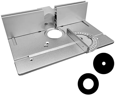 Mesa Fresadora para Madera, Mesa para Fresadora Madera, Placa Inserción para Fresadora Aluminio Multifuncional para Tablero de Aluminio para Carpintería (Size : 3PS)