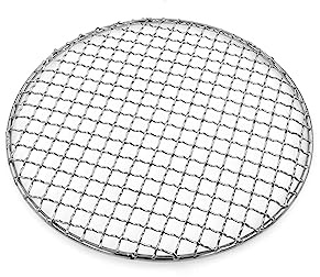 Ulifestar Multi-Purpose Barbecue Net,BBQ Net for Grilling,SUS304 BBQ Grill Mesh, Round Barbecue Wire Rack,BBQ Rack/Grate/Steam Mesh for Camping Charbroil Outdoor Barbeque Backyards