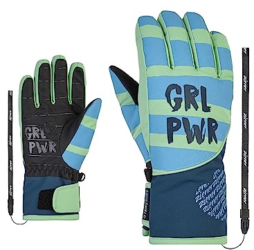 Ziener Mädchen LIWA Ski-Handschuhe/Wintersport | wasserdicht, Primaloft, modisch, Pastel Green, 4