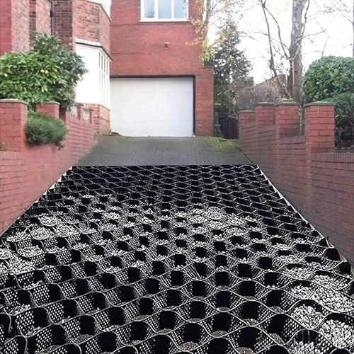 ELzEy Voie de géogrille, pavé perméable à Grille de Sol Pliante, adapté au Gravier de Tourbe, à la Pierre concassée et au Sol calcaire (Size : 2m x 6m (6.5ft x 19.5ft))