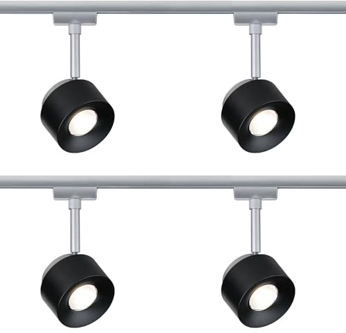 4er Set Paulmann URail Spot Schienensytem Stangensystem 230V Chrom matt inkl. LED Leuchtmittel (95374.04)