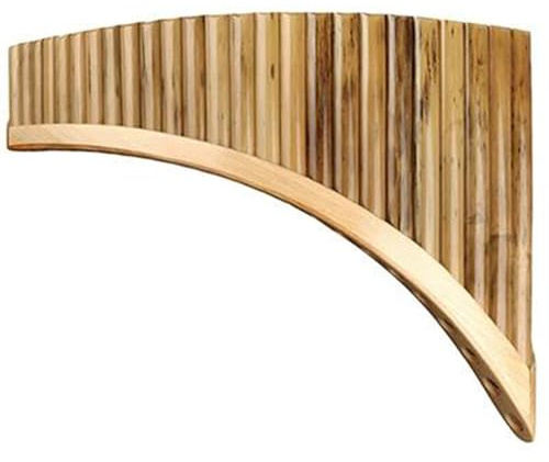 Panflöte Instrument 22 Pfeifen Panflöte G-Taste Holzbläser Handgefertigte Panflöten Musikinstrumente (Color : Left hand)