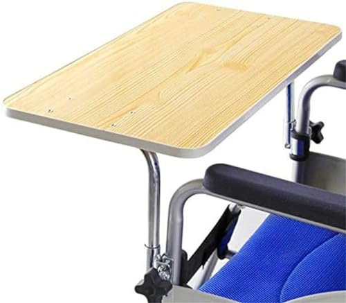 Plateau pour Fauteuil Roulant, Tablette en Bois pour Fauteuil Roulant Table À Manger pour Fauteuil Roulant pour Adultes Et Personnes Âgées Accessoires De Fauteuil Roulant