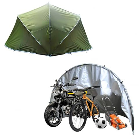 YSMSMZJK Fahrradbox Halbkugelförmig Carport für 2/3/4/5 Fahrräder Fahrradgaragen Fahrradschutzhülle