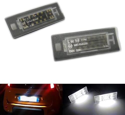 RZG Set di 2 luci per targa LED per 2003-2012 Panda 169 2012-2023 Panda 312/319