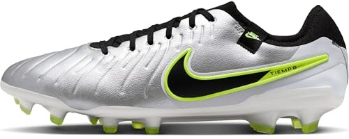 Nike Tiempo Legend 10 Pro Fußballschuh Für Normalen Rasen, Metallic Silver/Black-Volt, DV4333-001, 10