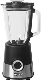 Haden Blender 1.5L 1000W Glass Jug Stainless Steel Black