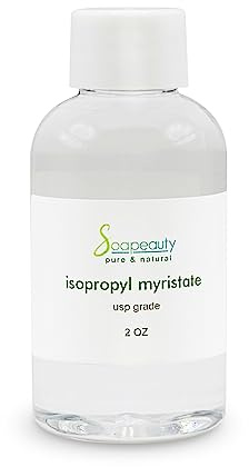 ISOPROPYL MYRISTATE Cosmetic Grade for Soap Making, Fragrances, Shampoo, Creams & Lotion, Makeup & Adhesive Remover, Antiperspirants & Deodorants | 2 fl oz