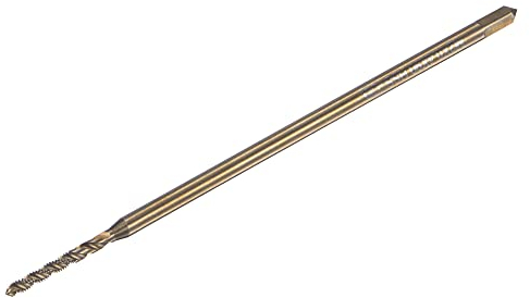 sourcing map Spiralnut Gewindebohrer M2 x 0,4, Metrisch Kobalt HSS (Schnellarbeitsstahl) Titanbeschichteter Maschinengewindebohrer H2 Toleranzklasse