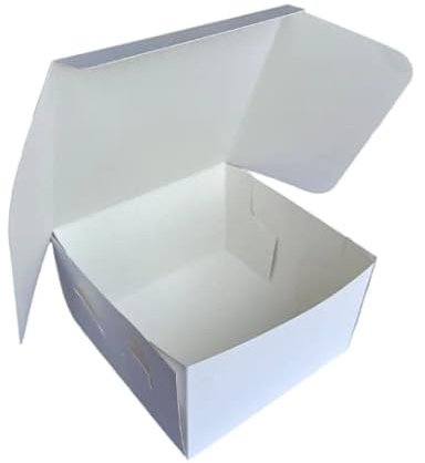bag it Paper Cake Box 5 Inch Square Wedding Birthday Celebration Boxes 5 x 5 x 3 - Pack of 100