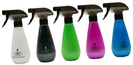 FRCOLOR 5 botellas pulverizadoras, humidificador, dispositivo para el cabello, laca para el pelo, geles para el cabello, recipiente para pulverizador de agua, pulverizador de alcohol, verter las