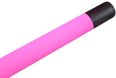 Lichtidee Deluxe Led Leuchtstab softton IP20 63cm pink 10Watt Party Deko Schaufenster farbig bunt mit weißem Anschluß Kabel mit Schalter und silber Glitzer Folie