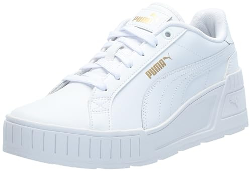 Puma Karmen Kilskor för kvinnor, Vit-guld, 9.5