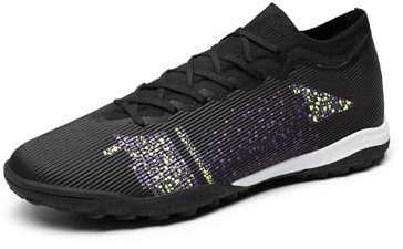 DREAM PAIRS Herren Fußballschuhe Hallenschuhe Fußballspiel Training Sportschuhe,Size 42,SCHWARZ,SDSS2404M-E