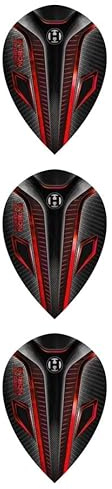 Generic Harrows Noble Pear Dart Flights - 1 Set of 3 - Red